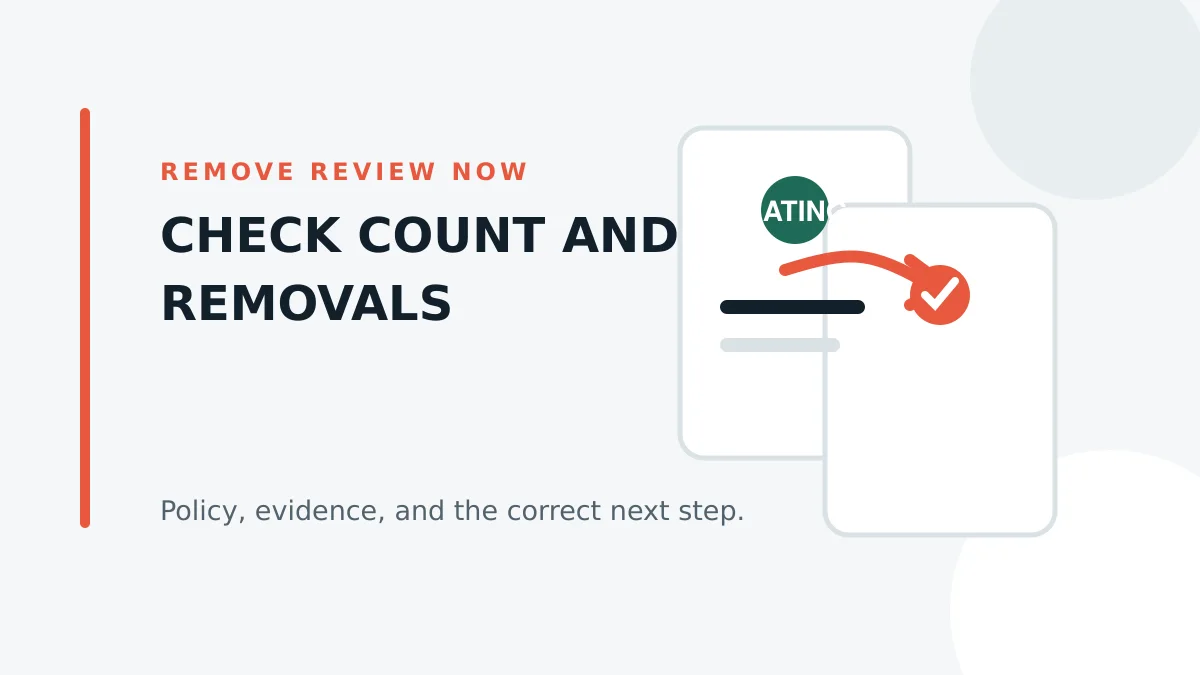Review count and removed positive review investigation